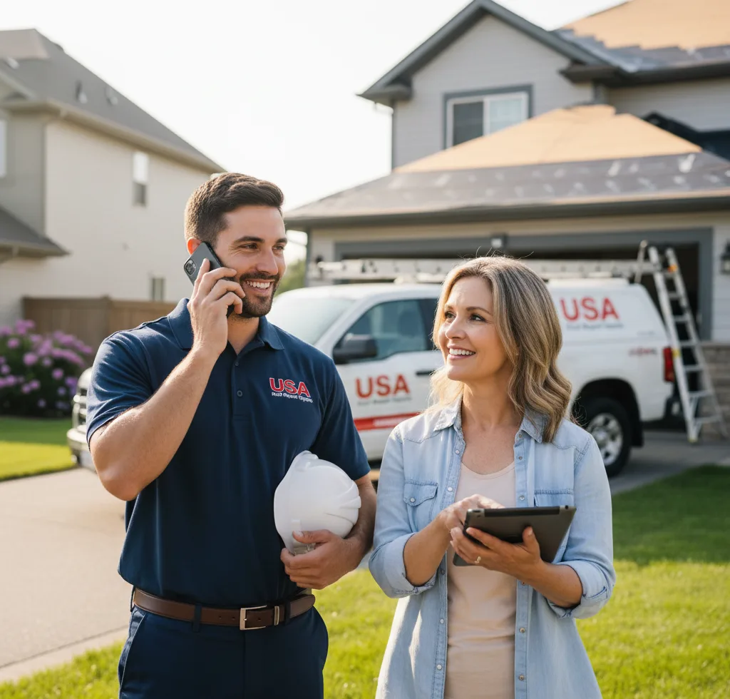 USA Roof Repair Experts customer support in Oakes